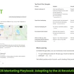 ChatGPT page showing map results and a table of top landscapers with strengths