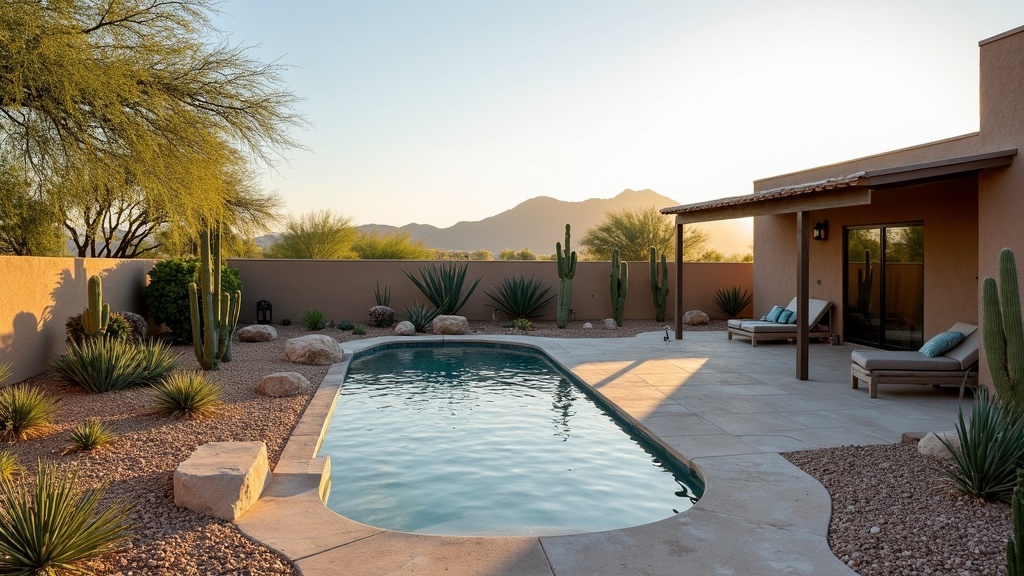 Albuquerque, NM landscape and hardscape outdoor living project