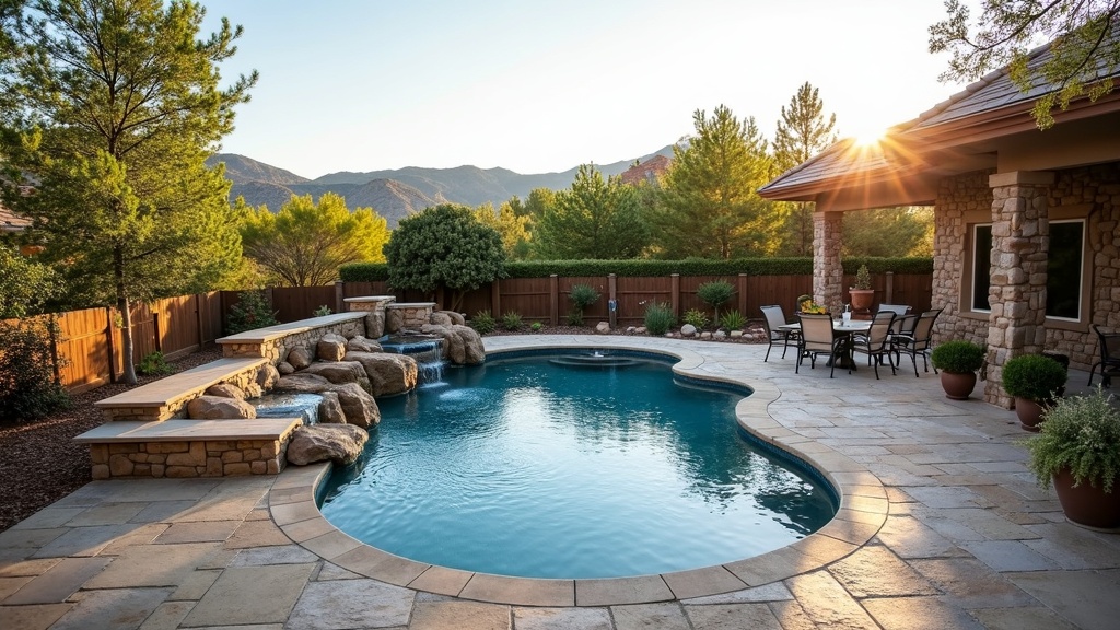 Anchorage, AK pool and paver deck