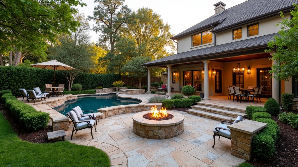 Arlington, TX paver patio and fire pit