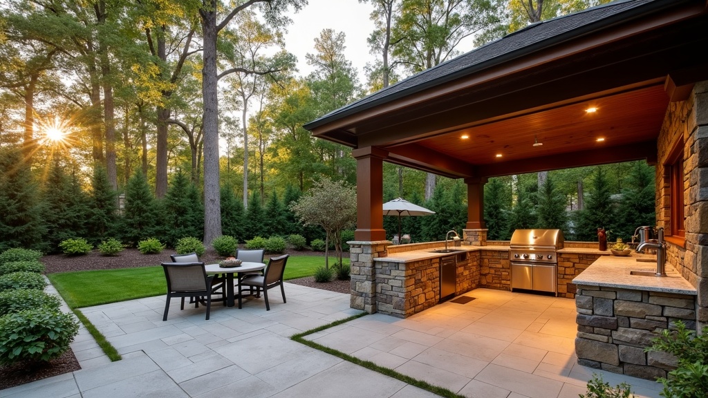 Augusta, GA outdoor kitchen and dining