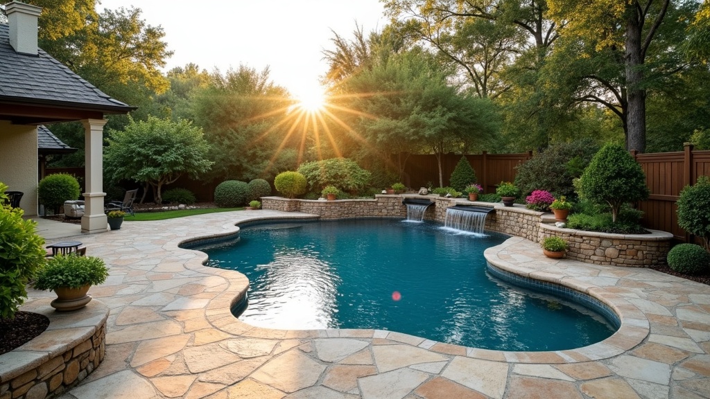 Austin, TX pool and paver deck
