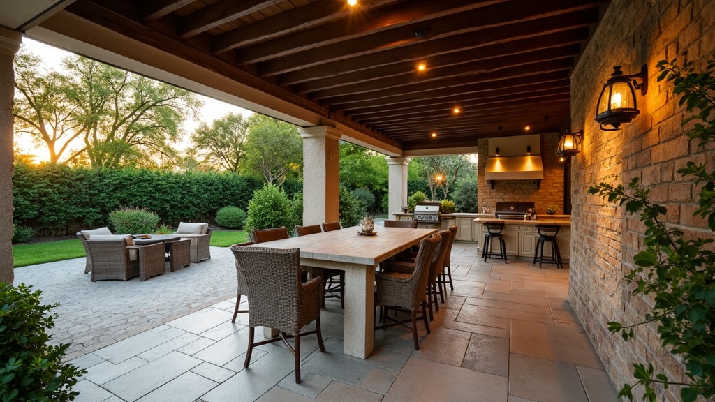 Austin, TX outdoor kitchen and dining