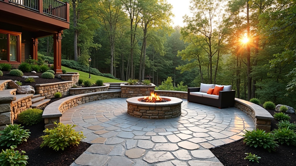 Birmingham, AL paver patio and fire pit