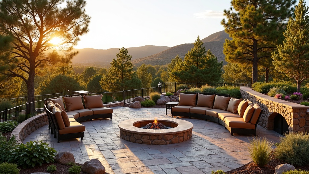 Boise, ID paver patio and fire pit