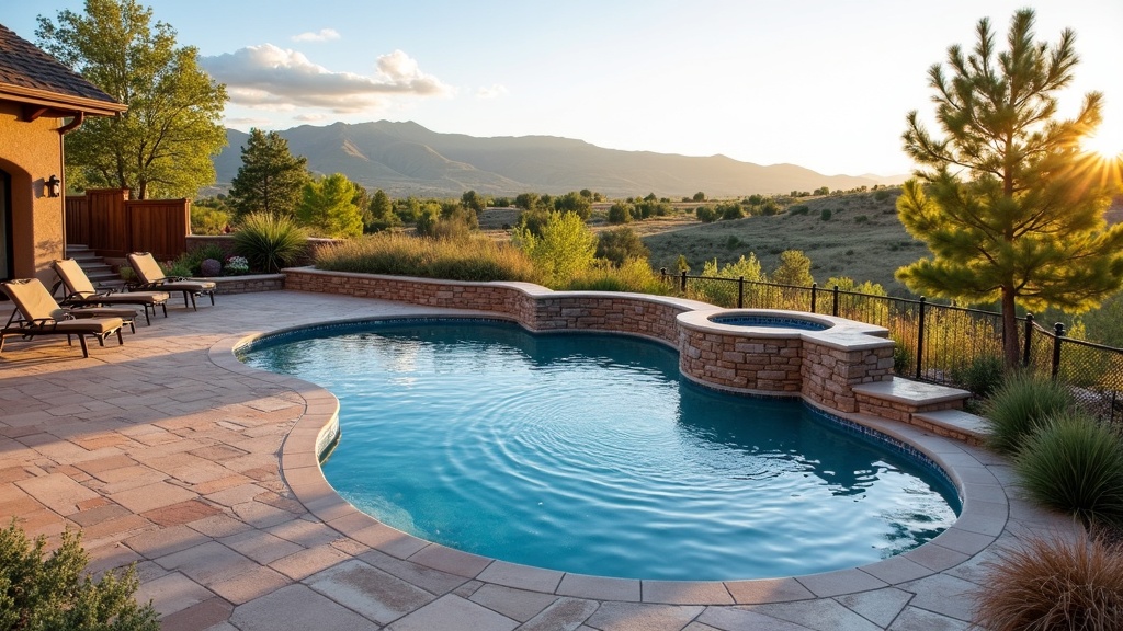 Boulder, CO pool and paver deck