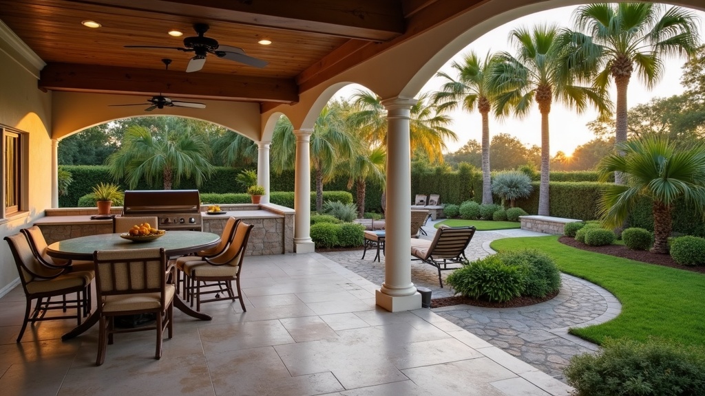 Cape Coral, FL outdoor kitchen and dining