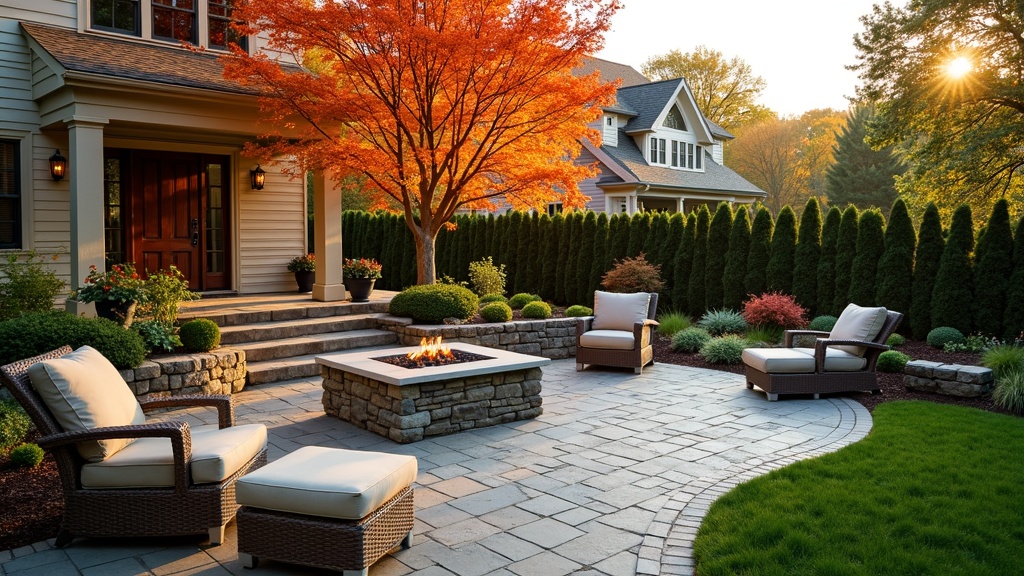 Chicago, IL paver patio and fire pit