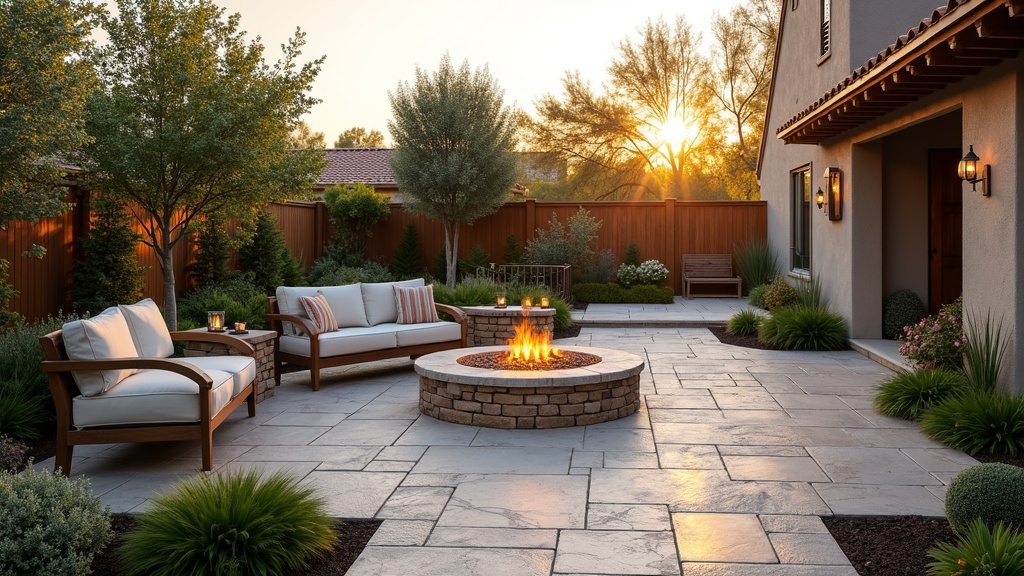 Chula Vista, CA paver patio and fire pit