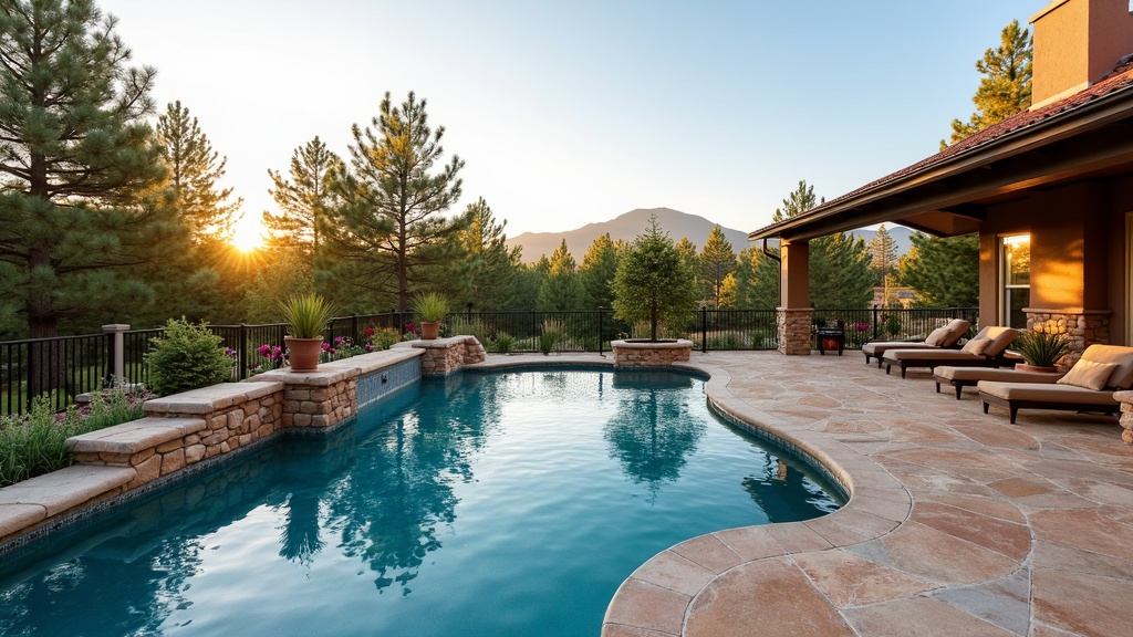 Colorado Springs, CO pool and paver deck