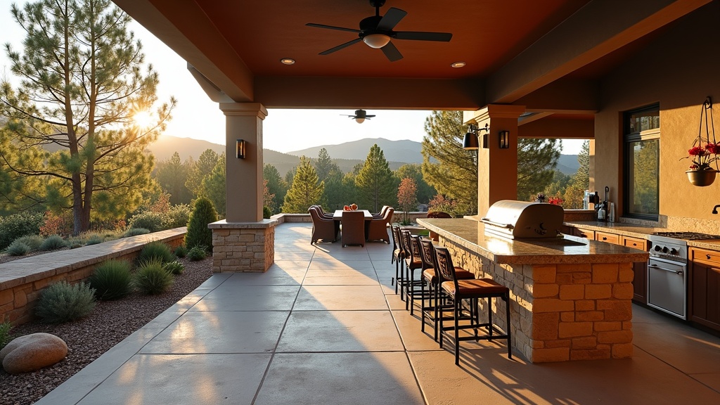 Colorado Springs, CO outdoor kitchen and dining
