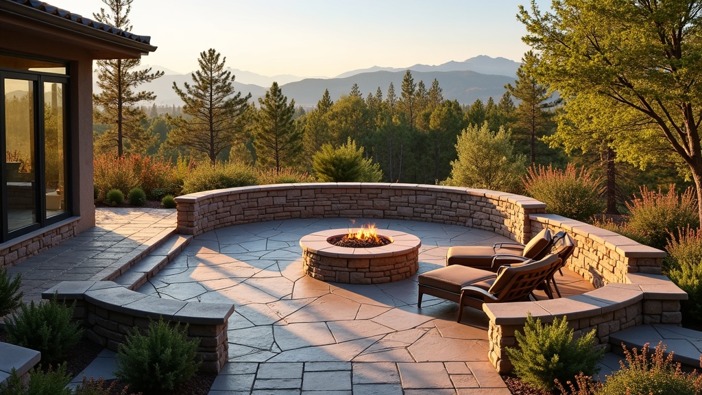 Denver, CO paver patio and fire pit
