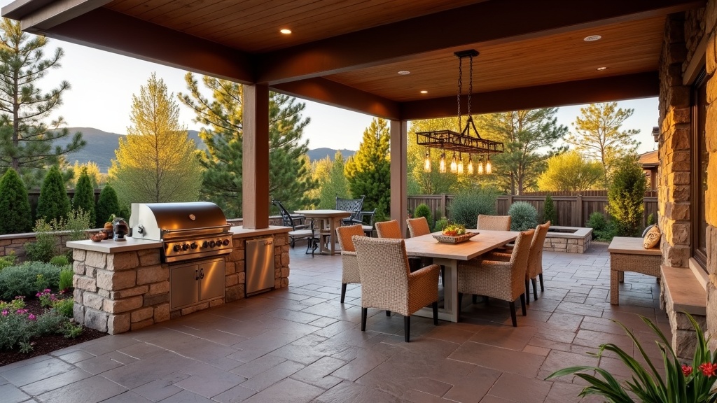 Denver, CO outdoor kitchen and dining
