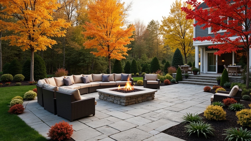Des Moines, IA paver patio and fire pit
