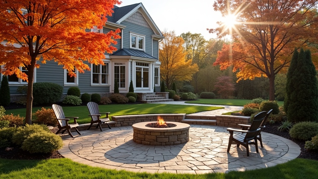 Detroit, MI paver patio and fire pit