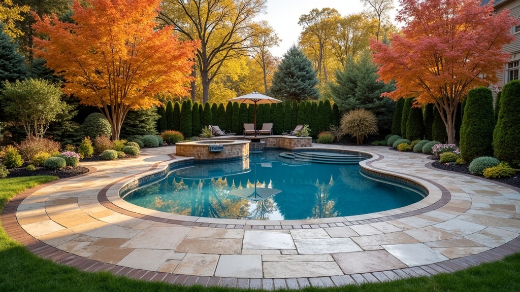 Detroit, MI pool and paver deck