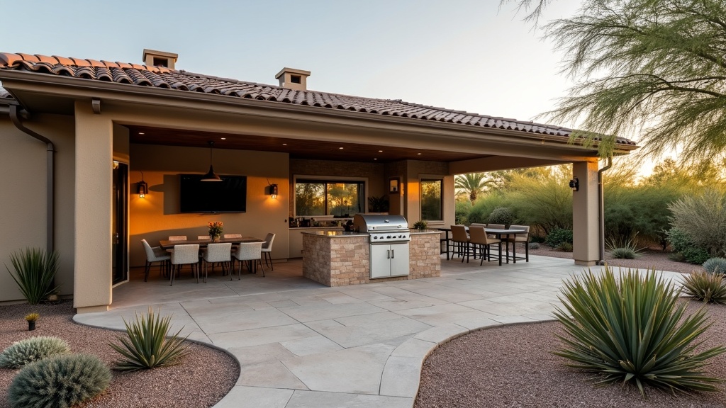 El Paso, TX outdoor kitchen and dining