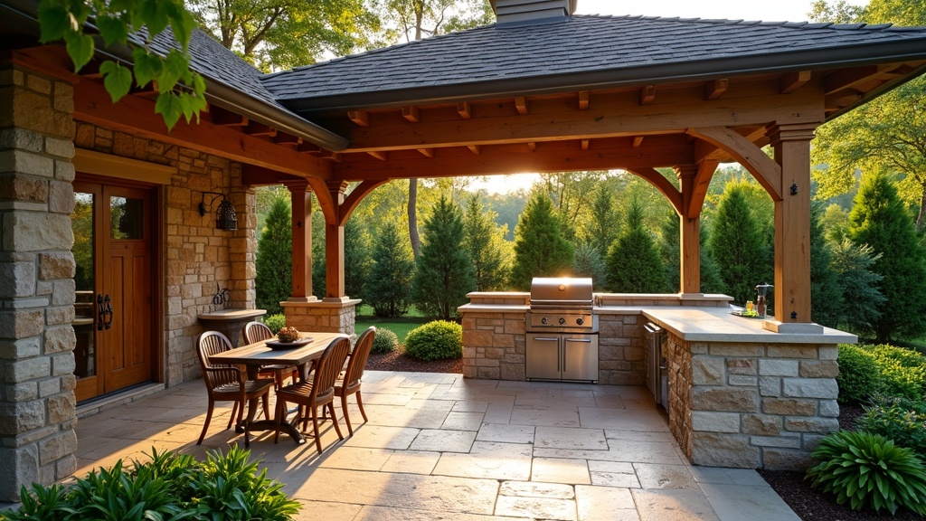 Frisco, TX outdoor kitchen and dining