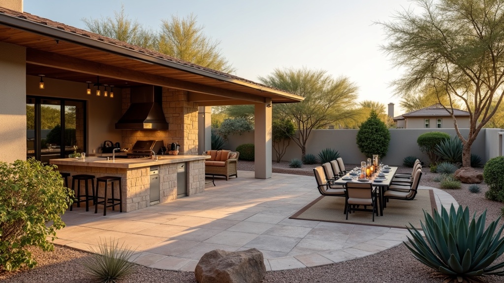Glendale, AZ outdoor kitchen and dining