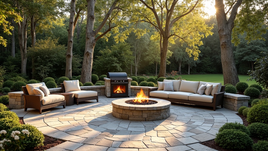 Greensboro, NC paver patio and fire pit