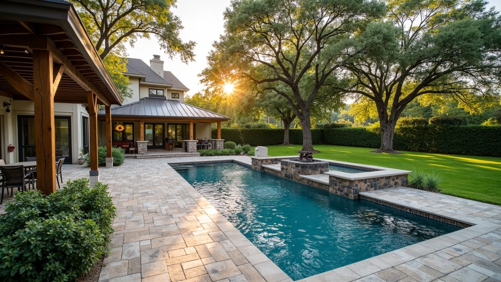 Houston, TX landscape and hardscape outdoor living project
