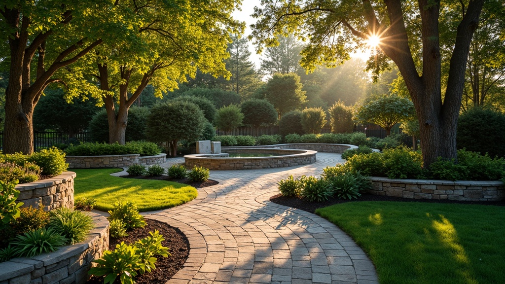 Huntsville, AL stone retaining wall and garden