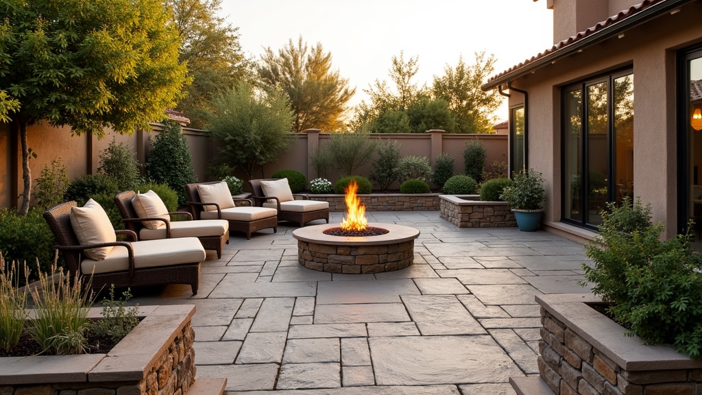Irvine, CA paver patio and fire pit