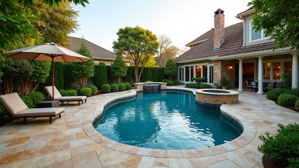 Irving, TX pool and paver deck