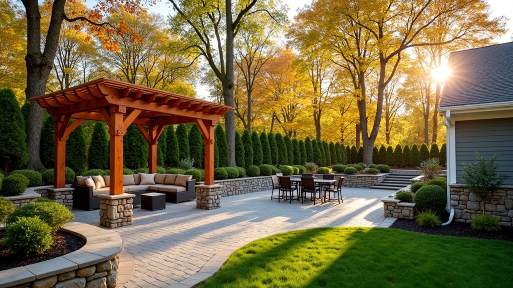 Jersey City, NJ landscape and hardscape outdoor living project
