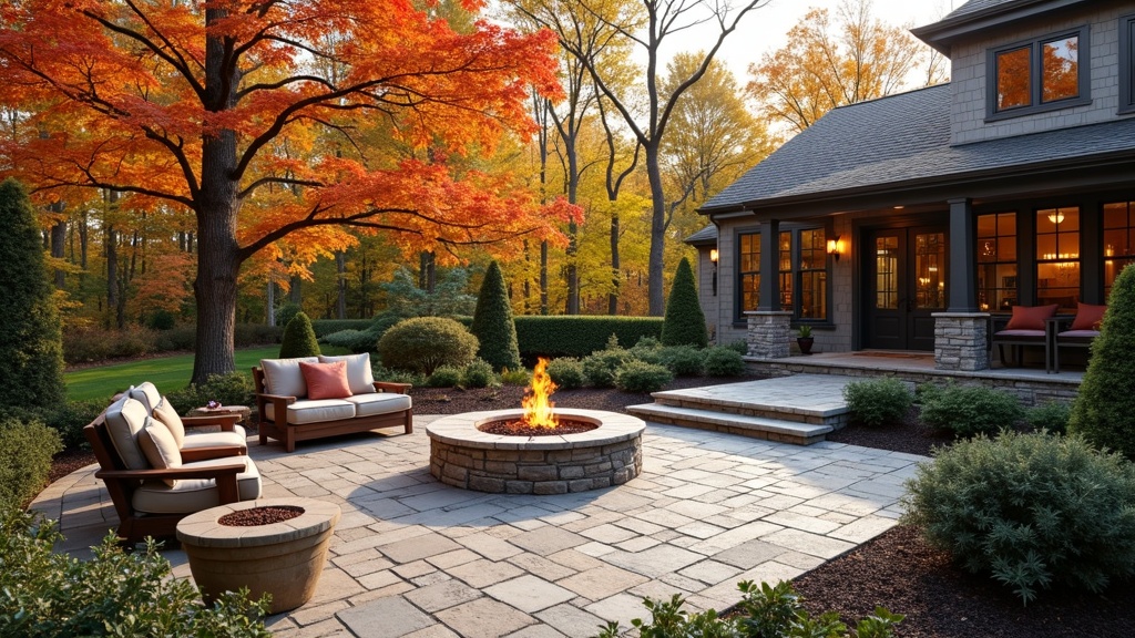 Kansas City, MO paver patio and fire pit