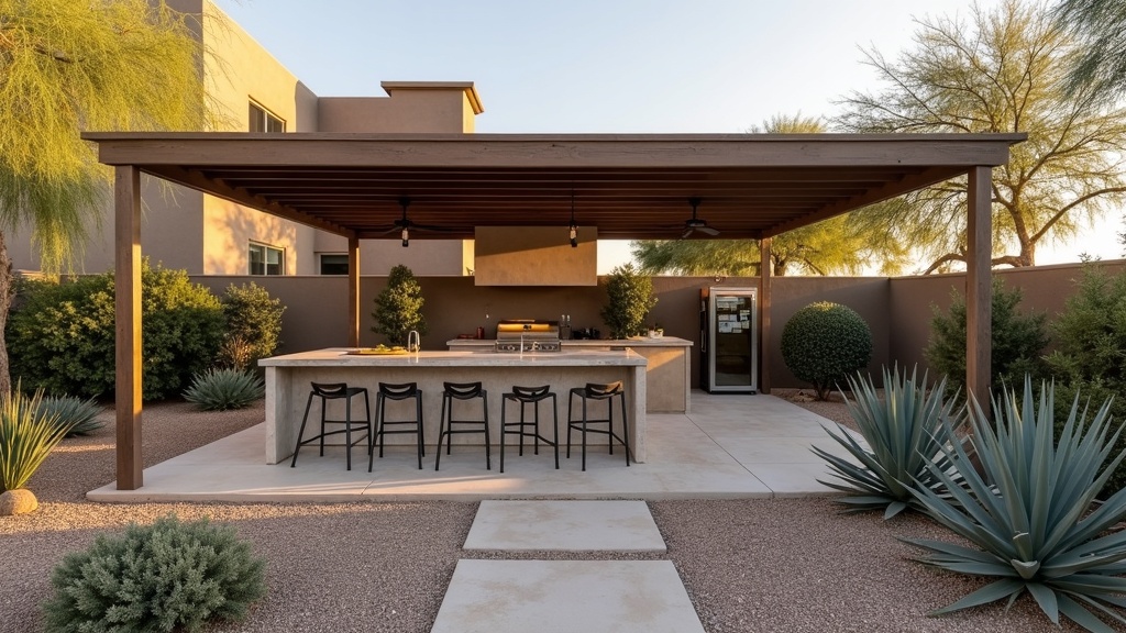 Laredo, TX outdoor kitchen and dining