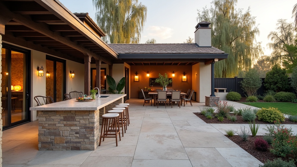 Los Angeles, CA outdoor kitchen and dining