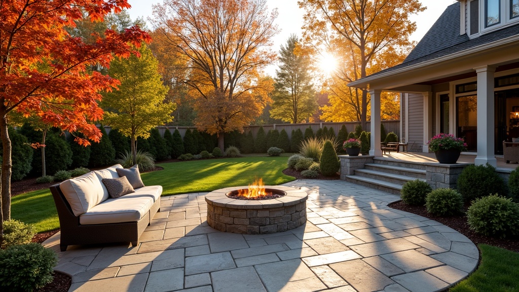 Madison, WI paver patio and fire pit