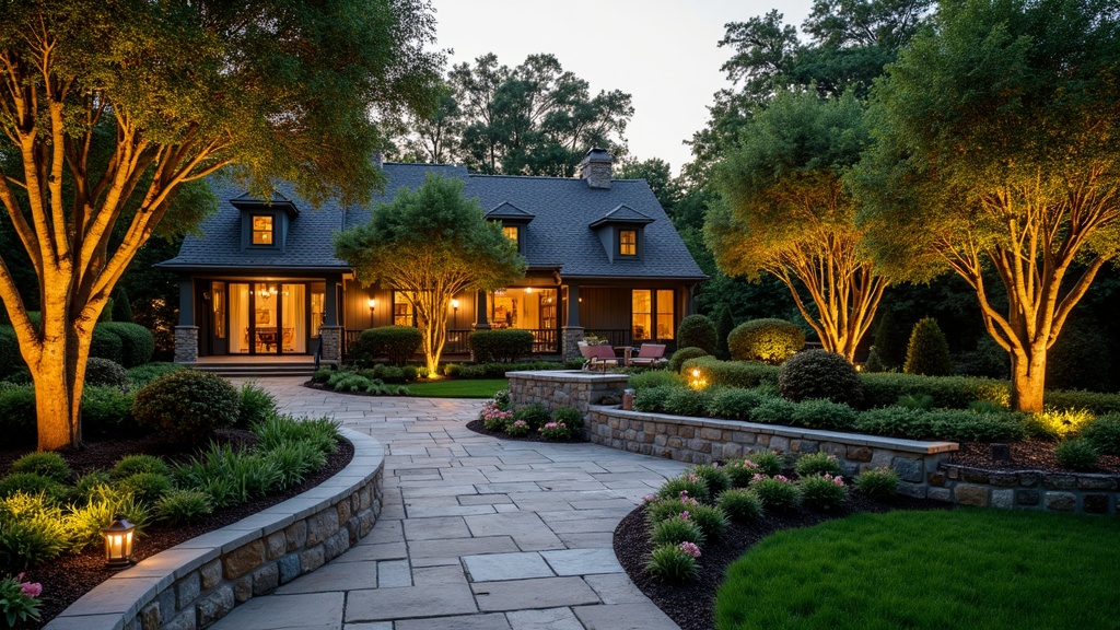 Memphis, TN stone retaining wall and garden
