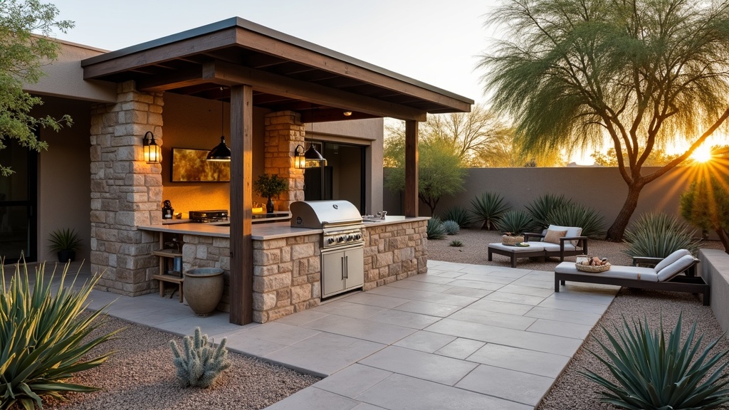 Mesa, AZ outdoor kitchen and dining