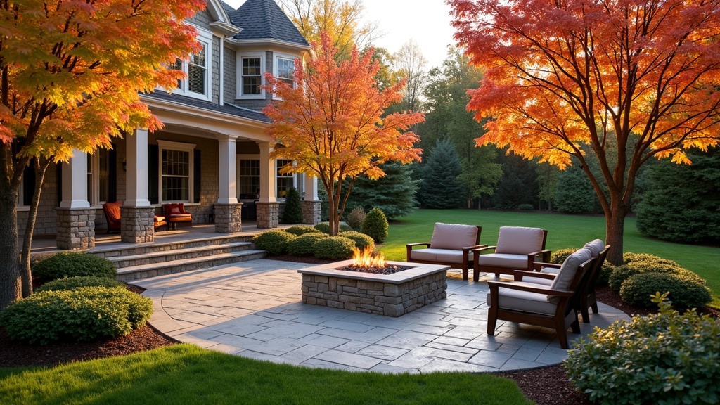 Milwaukee, WI paver patio and fire pit