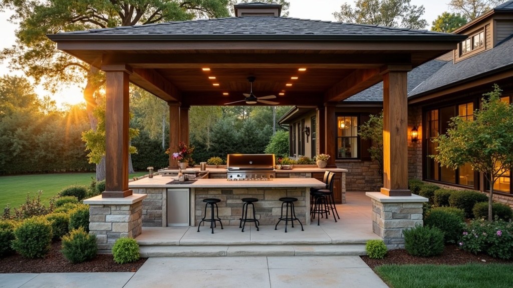 Murfreesboro, TN outdoor kitchen and dining