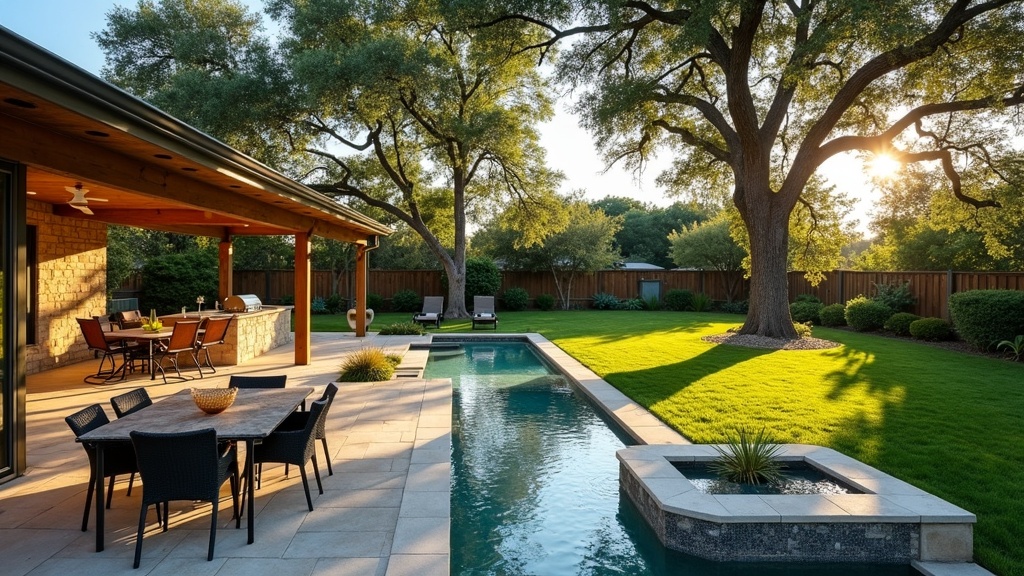 Plano, TX landscape and hardscape outdoor living project
