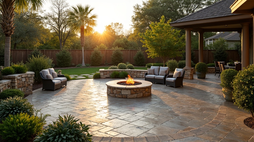 Plano, TX paver patio and fire pit