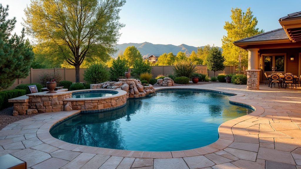 Portland, OR pool and paver deck