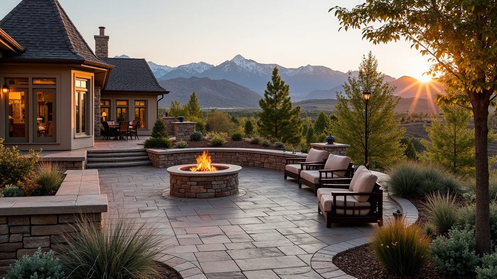 Provo, UT paver patio and fire pit
