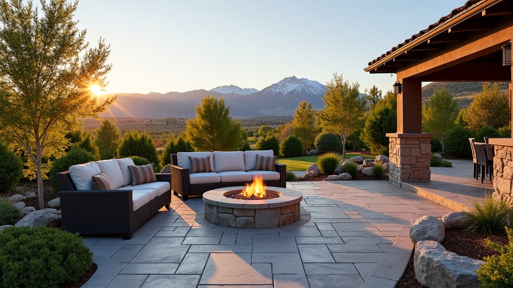 Reno, NV paver patio and fire pit