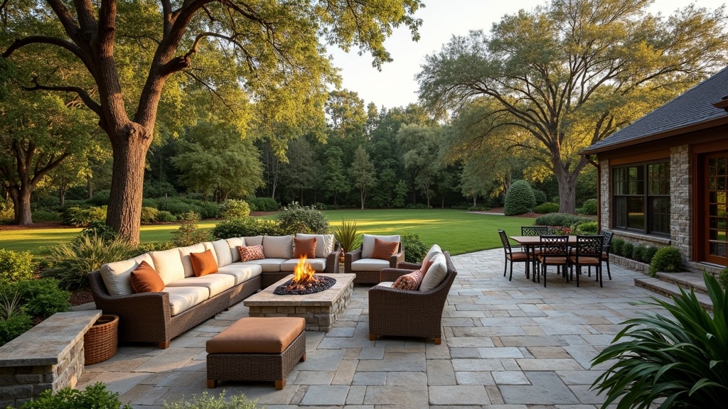 Richmond, VA paver patio and fire pit