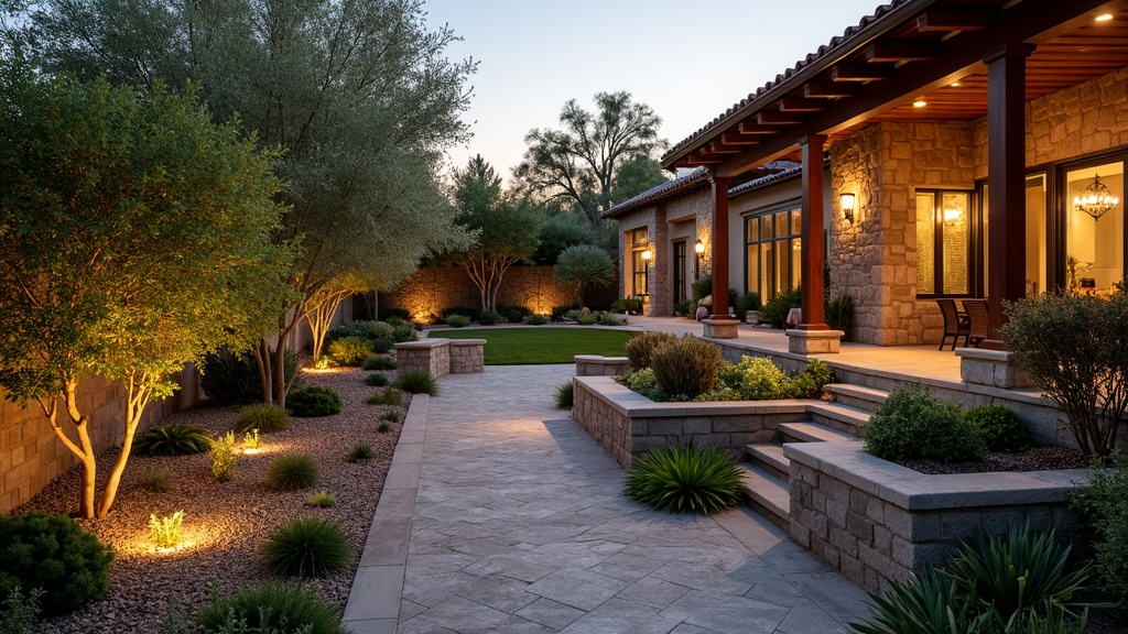 Sacramento, CA stone retaining wall and garden