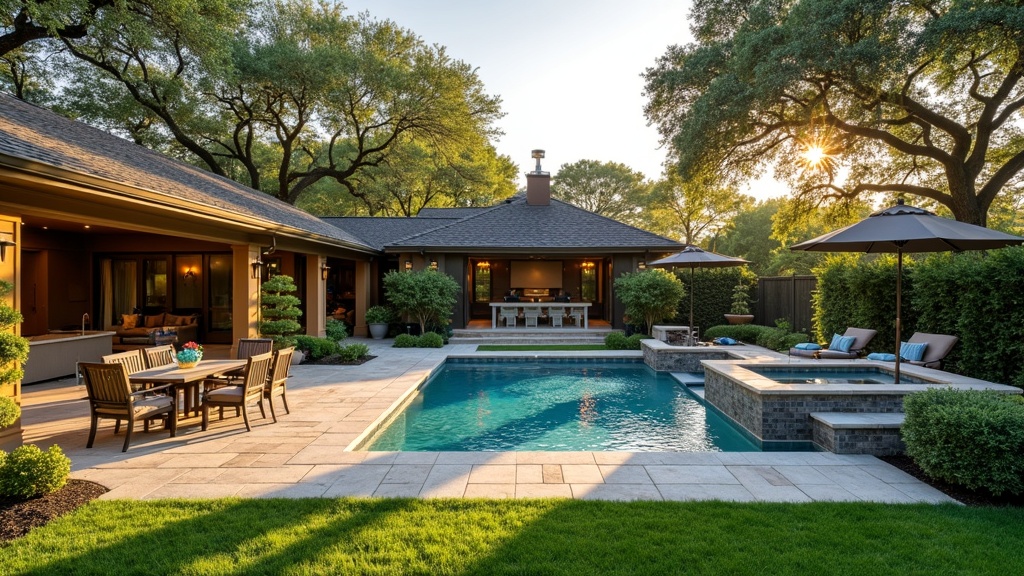 San Antonio, TX landscape and hardscape outdoor living project