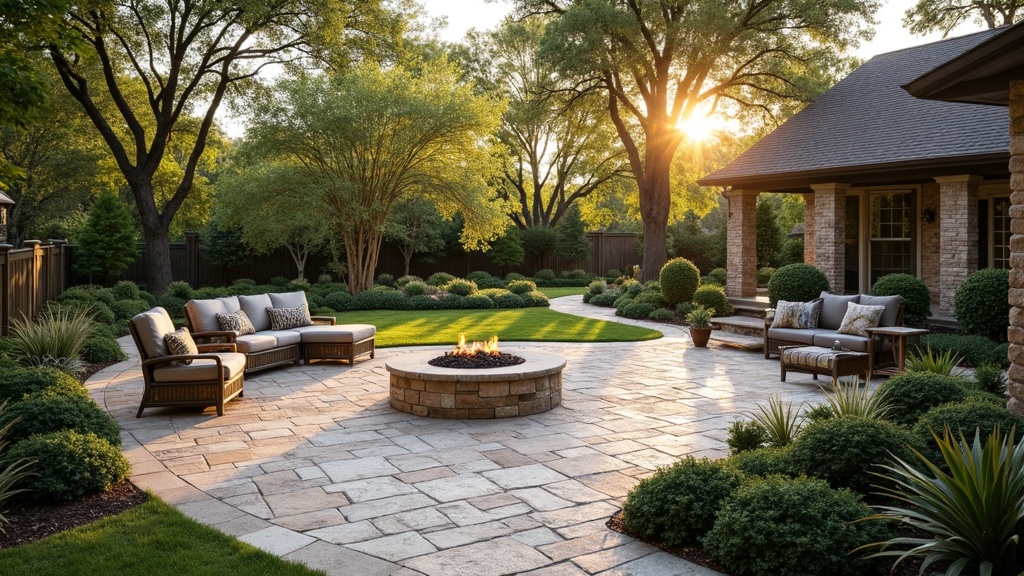 San Antonio, TX paver patio and fire pit