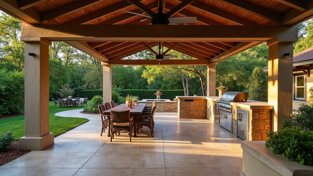 San Antonio, TX outdoor kitchen and dining