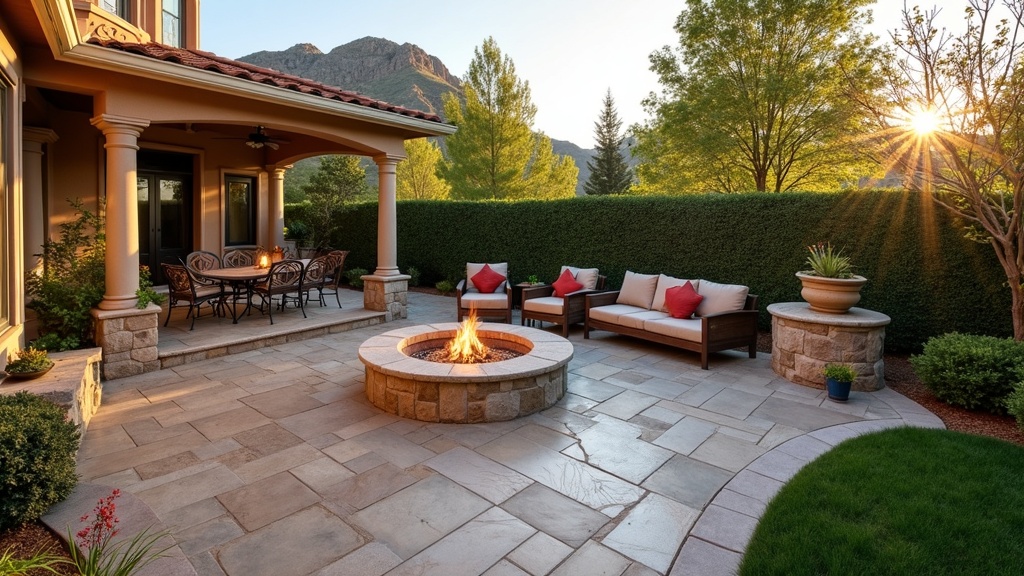San Diego, CA paver patio and fire pit
