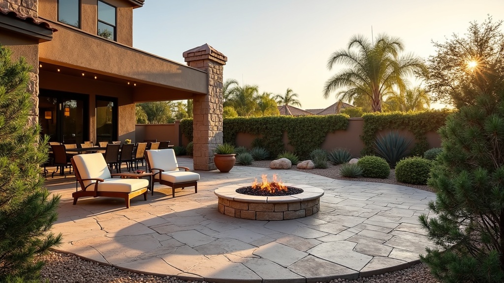 San Jose, CA paver patio and fire pit