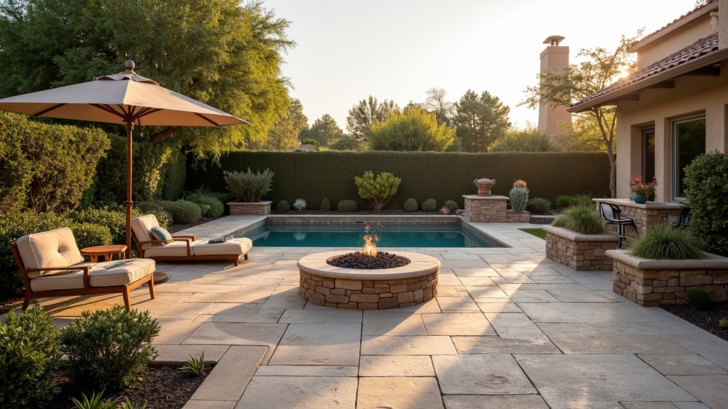 Santa Ana, CA paver patio and fire pit